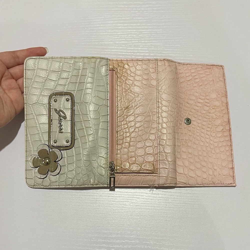 Guess Tri Color Matte Alligator Wallet - image 4